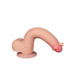 9 Inch Sliding-Skin Realistic Dildo – Dual Density Flesh Pink Bendable Dong by Lovetoy