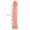 12 Inch Realistic Dildo with Handle Base – Extra Girth Flesh Pink Dong by ToyJoy