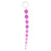 10-Bead Anal Pleasure Chain – Flexible Jelly Beads with Pull Ring (Purple)