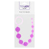 10-Bead Anal Pleasure Chain – Flexible Jelly Beads with Pull Ring (Purple)