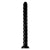 18 Inch Swirl Thick Anal Snake Dildo – Extra Long Black Suction Toy by XR Brands