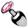 Pink Gem Medium Anal Plug – (Metal)