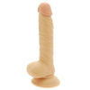 8 Inch Realistic Dildo with Scrotum – Flesh Pink Suction Cup Dong