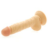 8 Inch Realistic Dildo with Scrotum – Flesh Pink Suction Cup Dong