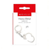 Heavy Metal Handcuffs – Adjustable Stainless Steel Cuffs with Keys (Silver)