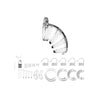 Man Cage 02 – 3.5” Clear Chastity Cage