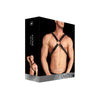 Adonis High Halter Leather Harness – Fully Adjustable with O-Rings (Black)
