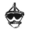 Xtreme Blindfolded Ball Gag Harness – Faux Leather