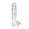 6 Inch Crystal Clear Realistic Dildo with Suction Base – RealRock