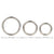 Metal Cock Ring 3-Pack – Silver Steel for Maximum Support