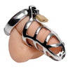 Master Series Chastity Cock Cage – Steel Lockdown